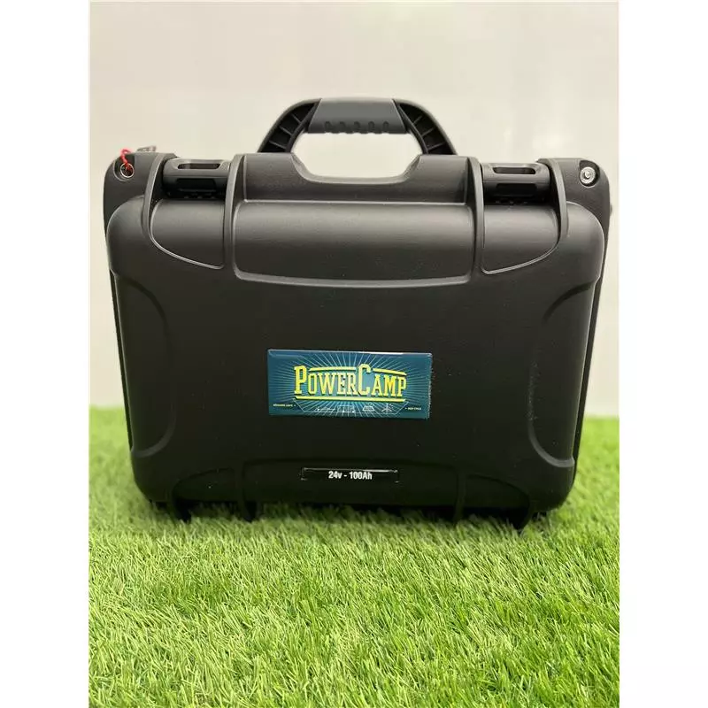 BATTERIE LITHIUM POWERCAMP LIFEPO4 24V100AH + CHARGEUR 10A 3 BATTERIE LITHIUM POWERCAMP LIFEPO4 24V100AH + CHARGEUR 10A