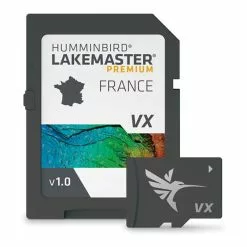 CARTE DÉTAILLÉE HUMMINBIRD LAKEMASTER PREMIUM DES PRINCIPAUX LACS FRANÇAIS