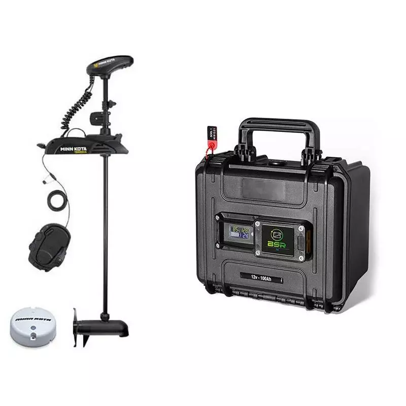 PACK MOTEUR ELECTRIQUE MINN KOTA TERROVA BT I PILOT 55LBS ET BATTERIE BSR ECO 12V 100AMP 3 PACK MOTEUR ELECTRIQUE MINN KOTA TERROVA BT I PILOT 55LBS ET BATTERIE BSR ECO 12V 100AMP